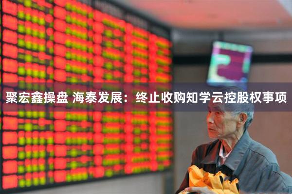 聚宏鑫操盘 海泰发展:终止收购知学云控股权事项