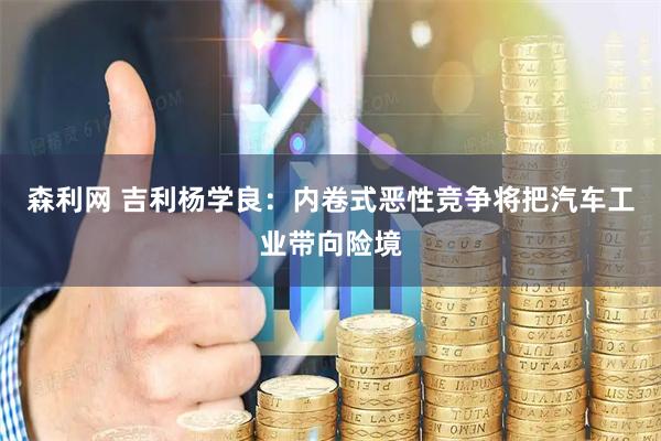 森利网 吉利杨学良：内卷式恶性竞争将把汽车工业带向险境